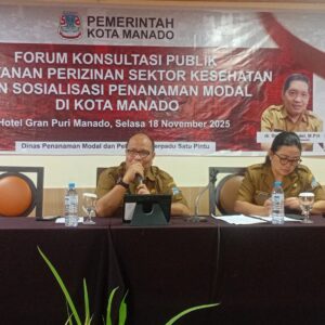 Pemkot Manado Gelar Sosialisasi Pelayanan Perizinan Berusaha Berbasis Risiko